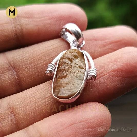 Brown Shukramani Stone Pendant