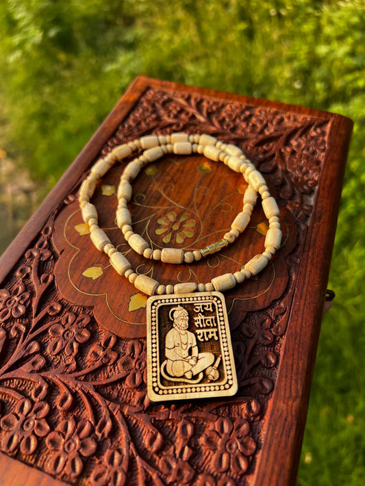 Hanuman ji Tulsi Locket Mala Original Tulsi Kanth