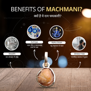 Original Machhmani Stone in Metal Pendant