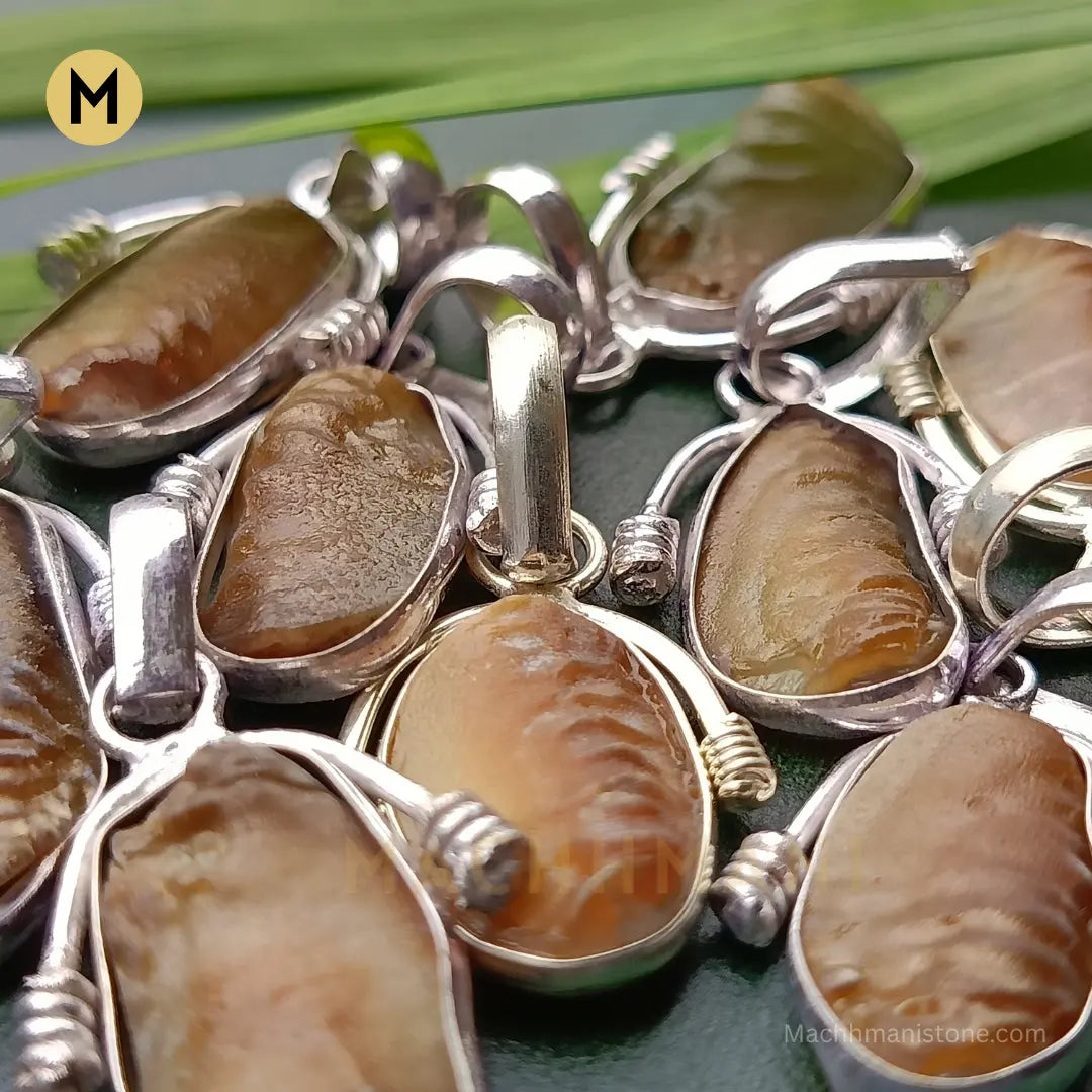 Brown Shukramani Stone Pendant