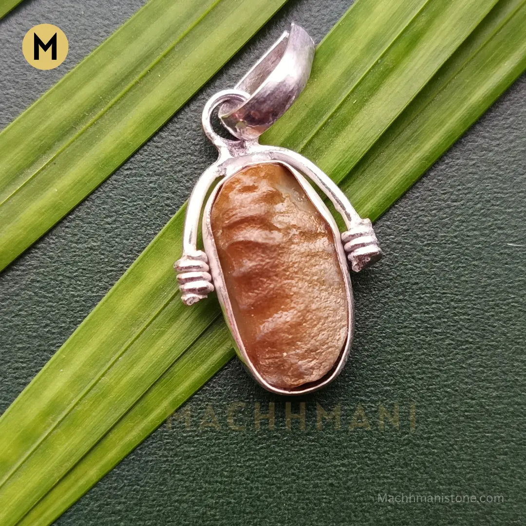 Brown Shukramani Stone Pendant