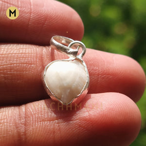 White Machmani Stone Pendant